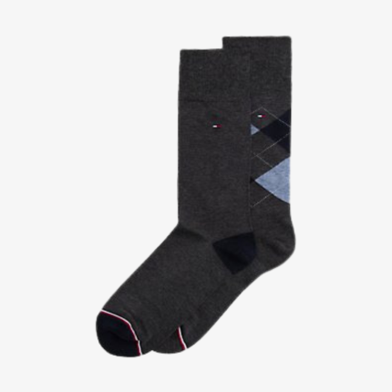 CALCETINES DE VESTIR HOMBRE GRIS TWOPACK 78C2640-P7H